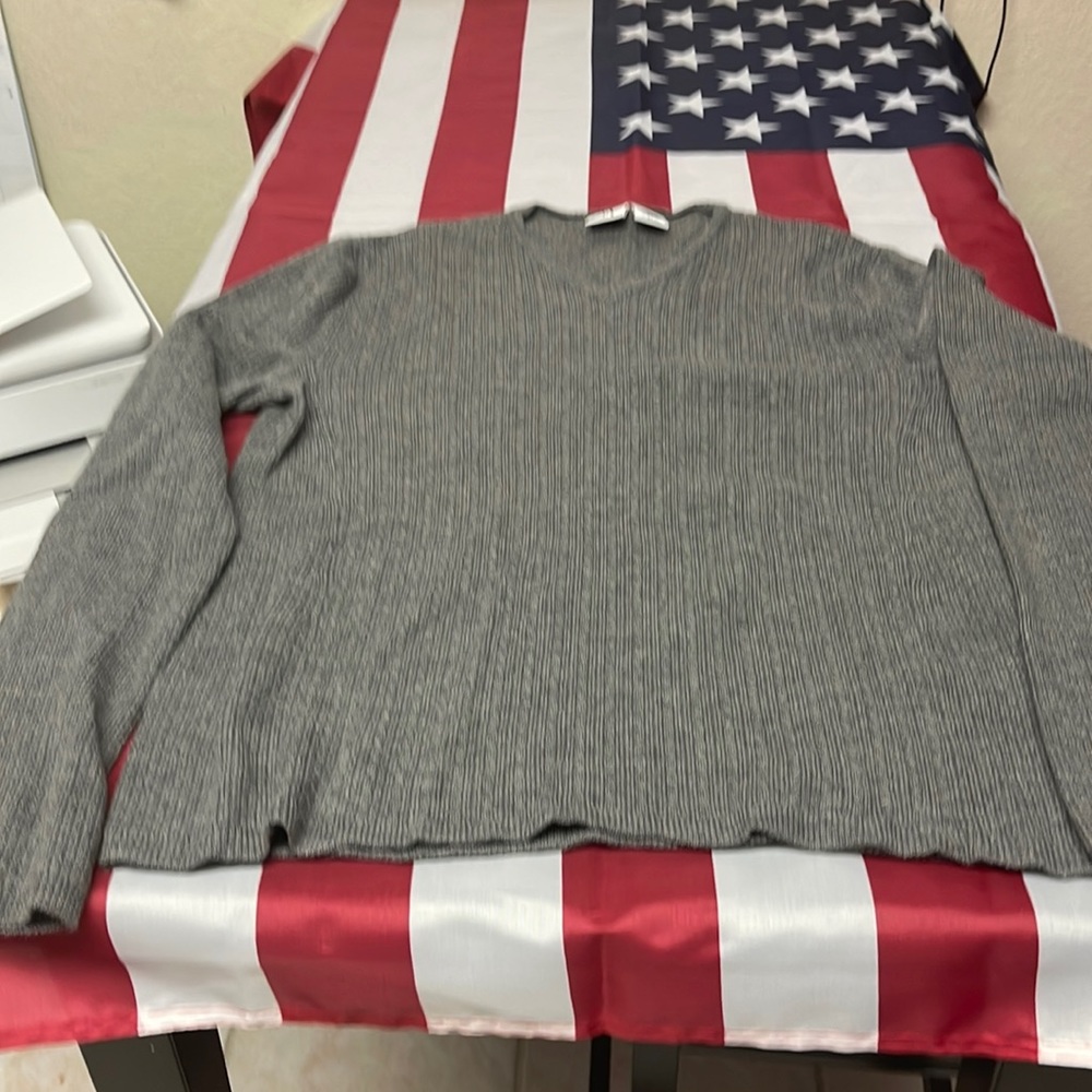 Armani a/x grey wool sweater small
